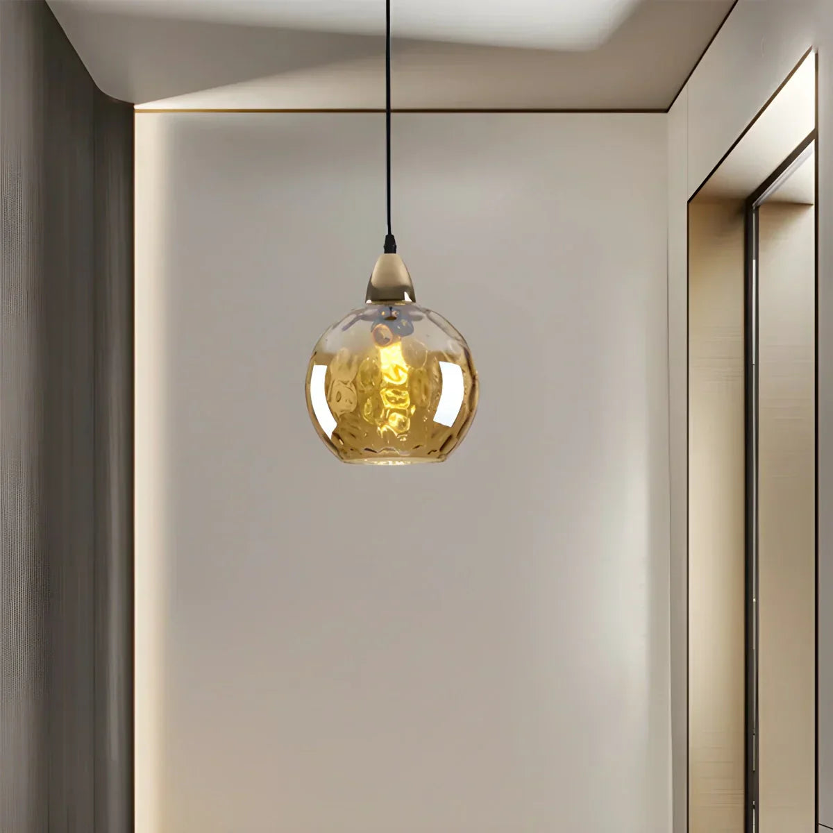 Luma Droplet Pendant Light | Elegant Glass Design, Warm 3000K Light