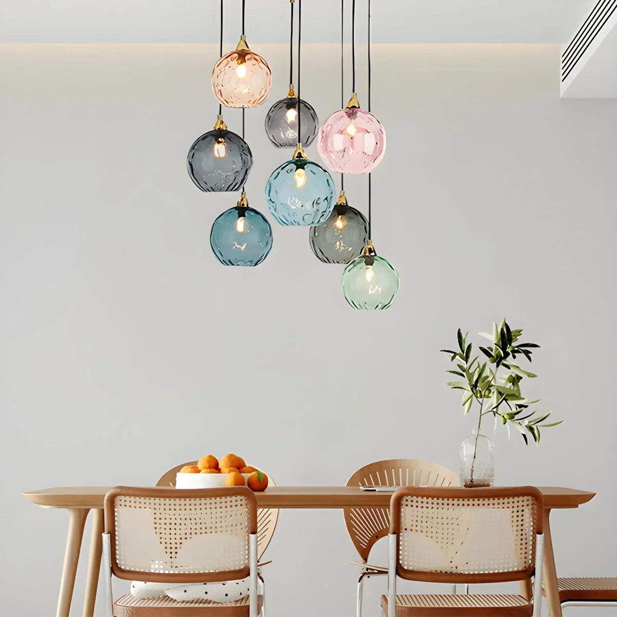 Luma Droplet Pendant Light | Elegant Glass Design, Warm 3000K Light