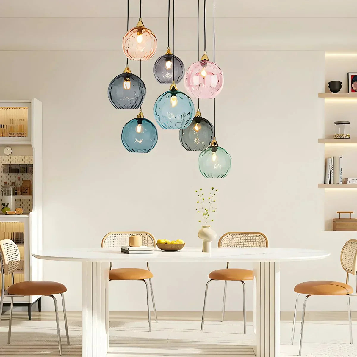Luma Droplet Pendant Light | Elegant Glass Design, Warm 3000K Light