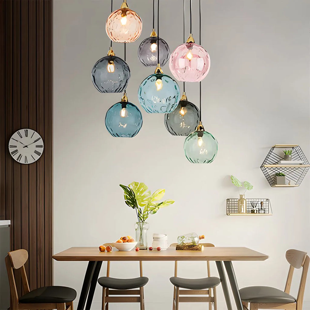 Luma Droplet Pendant Light | Elegant Glass Design, Warm 3000K Light