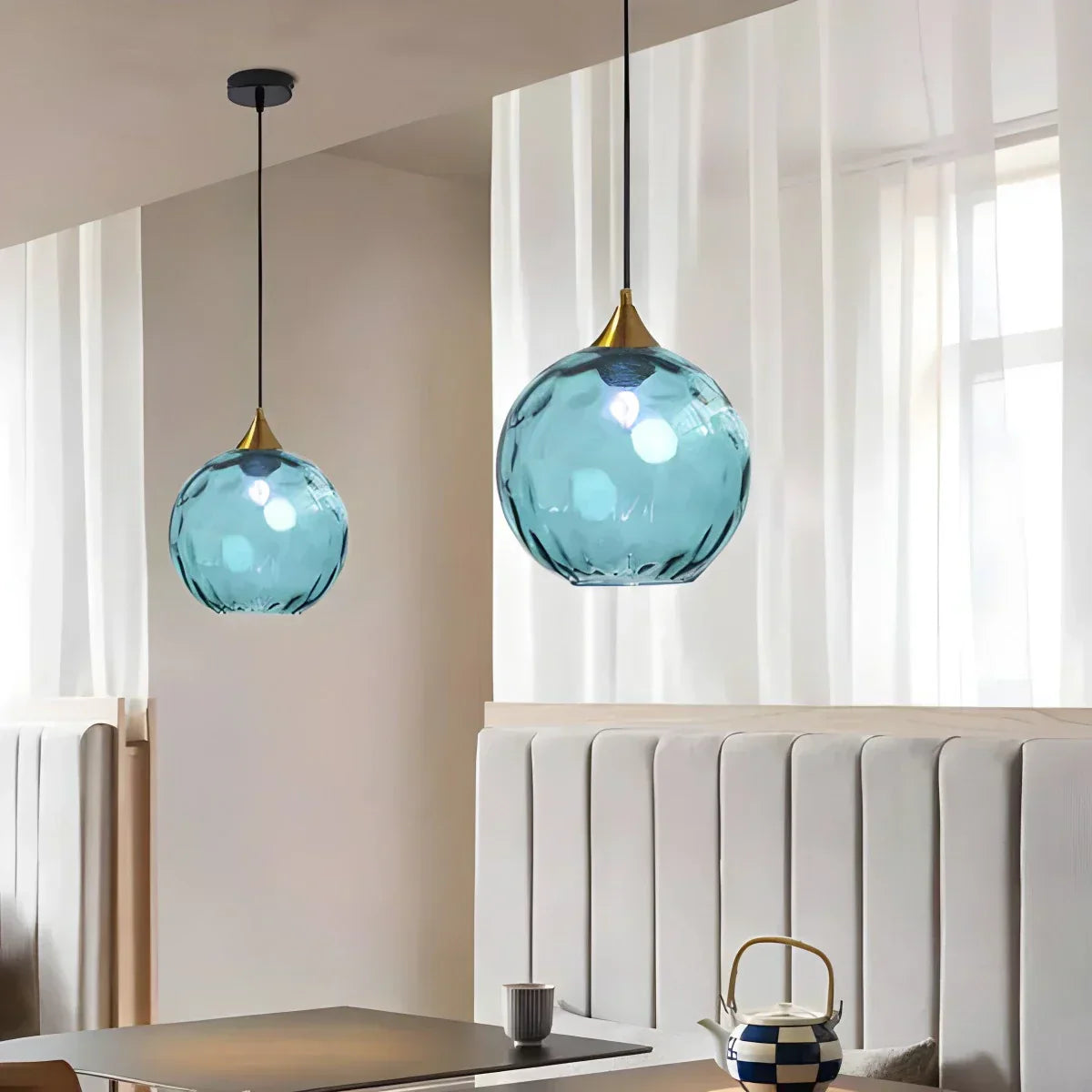 Luma Droplet Pendant Light | Elegant Glass Design, Warm 3000K Light