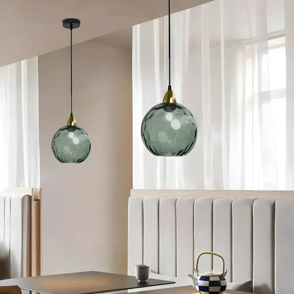 Luma Droplet Pendant Light | Elegant Glass Design, Warm 3000K Light