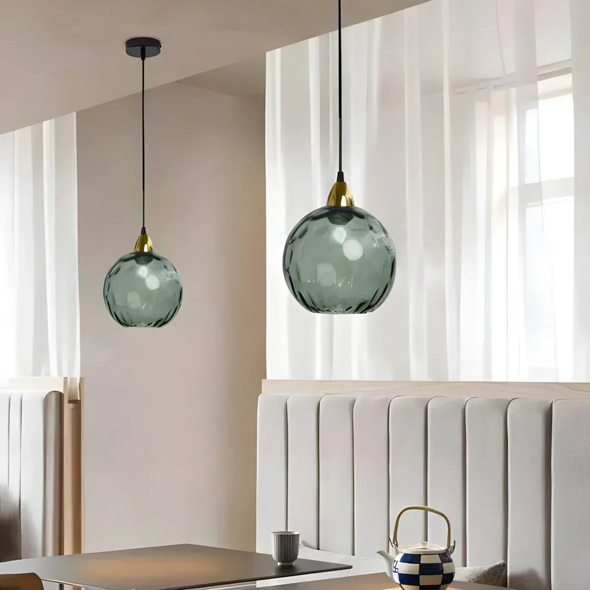 Luma Droplet Pendant Light | Elegant Glass Design, Warm 3000K Light