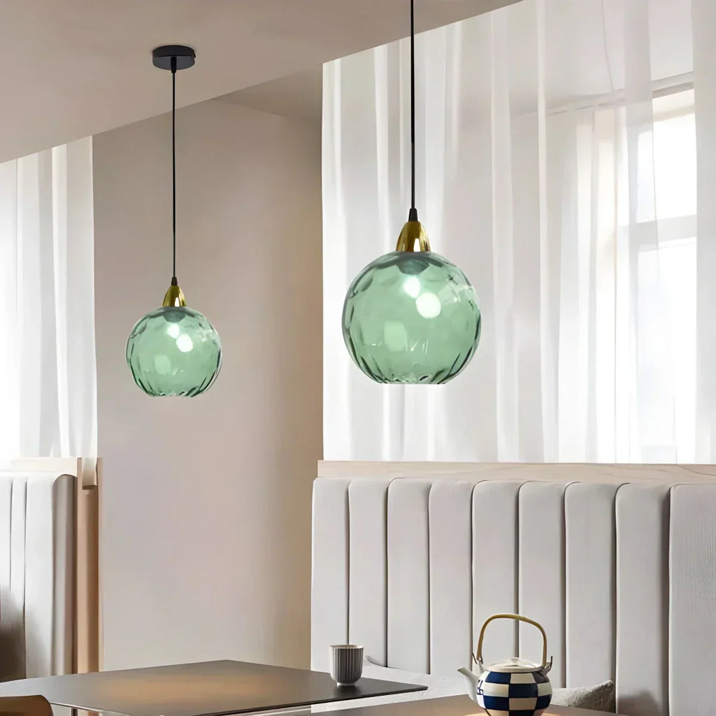 Luma Droplet Pendant Light | Elegant Glass Design, Warm 3000K Light