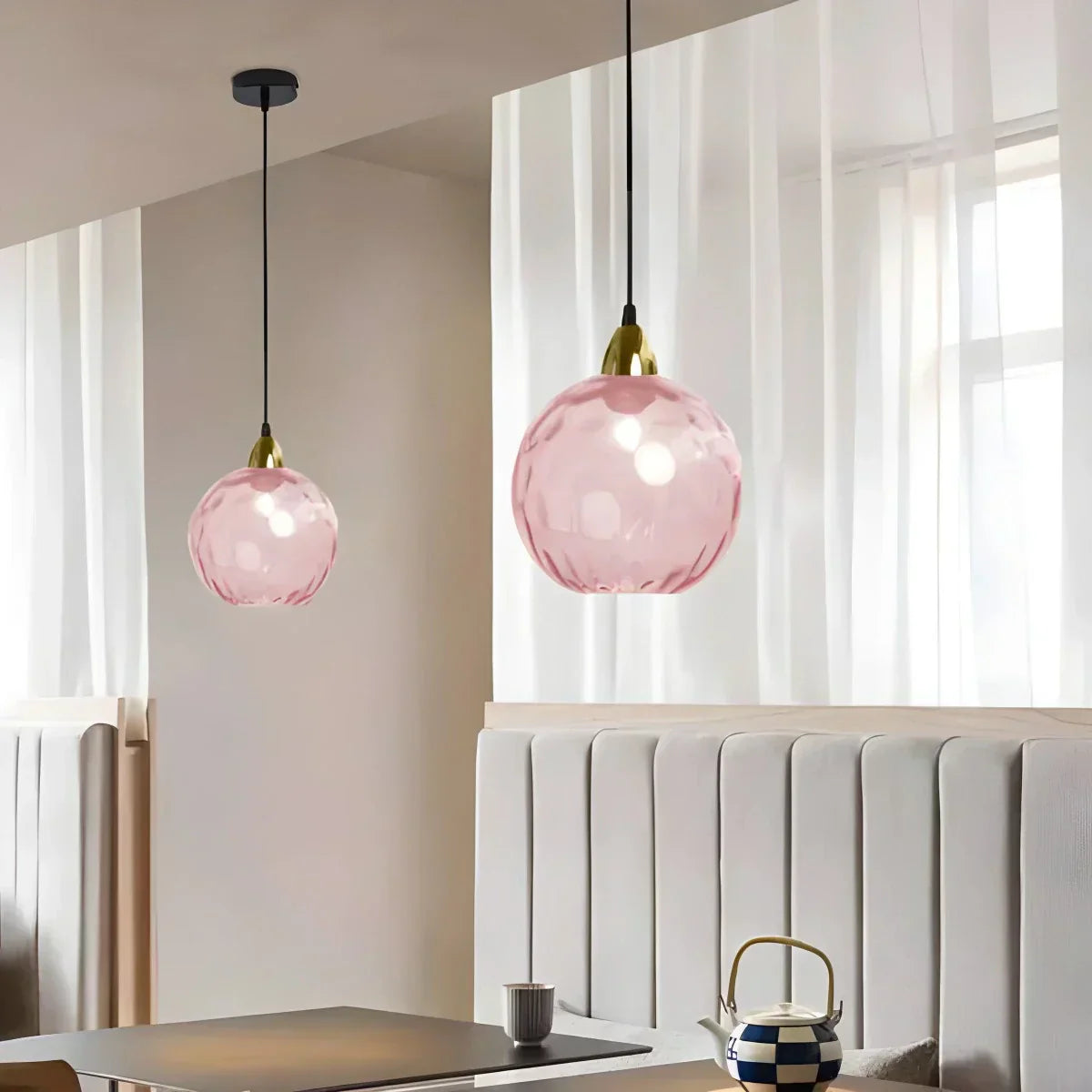 Luma Droplet Pendant Light | Elegant Glass Design, Warm 3000K Light