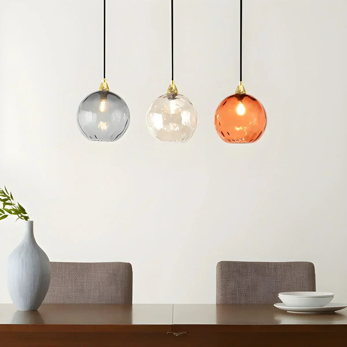Luma Droplet Pendant Light | Elegant Glass Design, Warm 3000K Light
