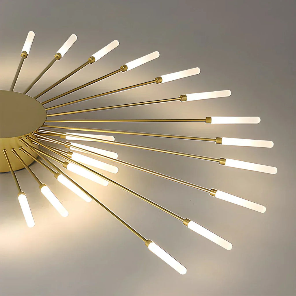 Kora LED Plafondlamp | Dimbaar, Modern Design in Zwart of Goud