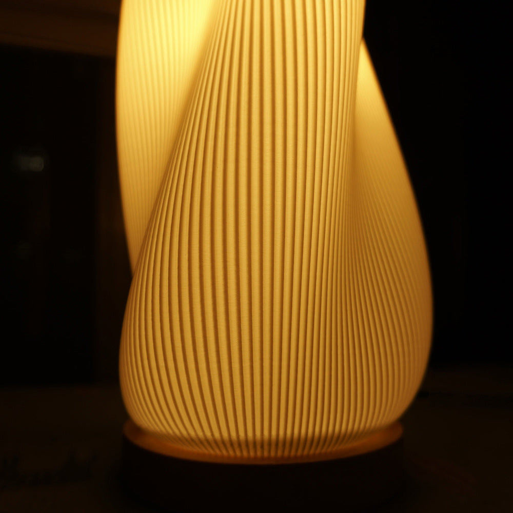 Aphrodite Pleated Swirl Table Lamp