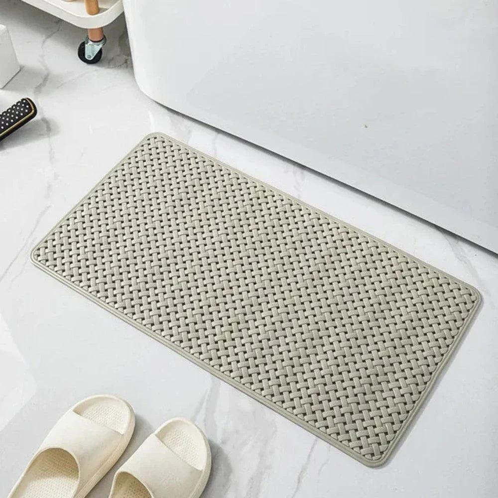 AquaHeim: Non-Slip Shower Mat with Strong Suction Cups – Mold Resistant & Easy Care Bathtub Mat for Safe Bathing