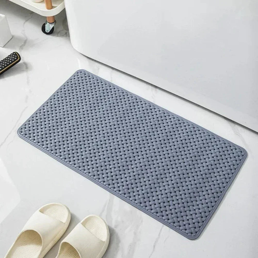 AquaHeim: Non-Slip Shower Mat with Strong Suction Cups – Mold Resistant & Easy Care Bathtub Mat for Safe Bathing