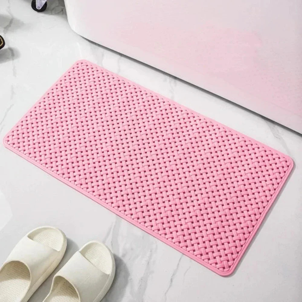 AquaHeim: Non-Slip Shower Mat with Strong Suction Cups – Mold Resistant & Easy Care Bathtub Mat for Safe Bathing