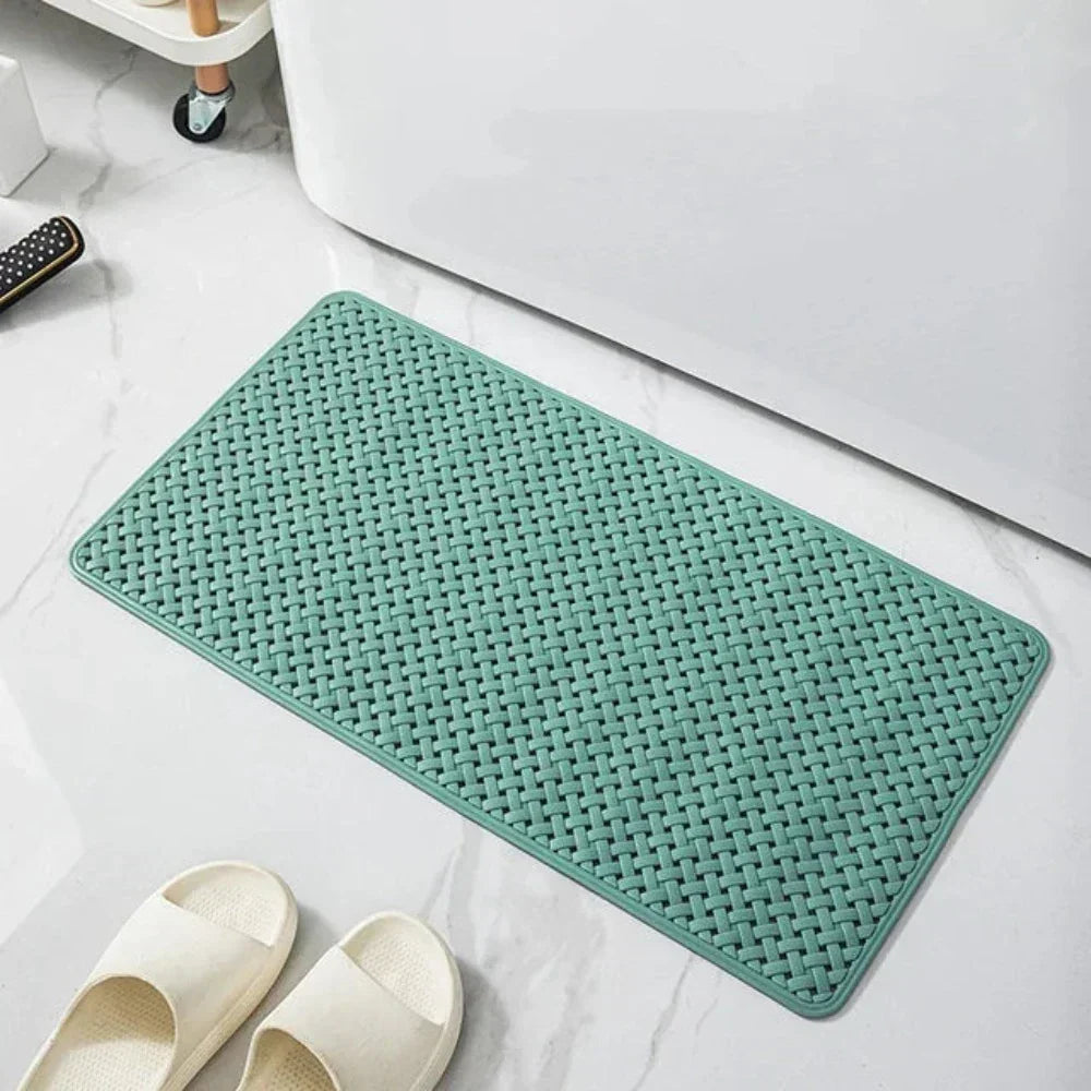 AquaHeim: Non-Slip Shower Mat with Strong Suction Cups – Mold Resistant & Easy Care Bathtub Mat for Safe Bathing