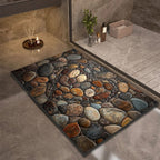AquaLite: Diatomaceous Earth Bath Mat with Natural Water Absorption & Non-Slip Rubber Base – for Bathroom & Guest WC