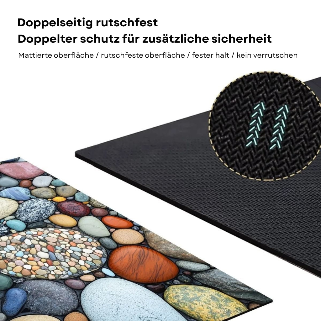 AquaLite: Diatomaceous Earth Bath Mat with Natural Water Absorption & Non-Slip Rubber Base – for Bathroom & Guest WC