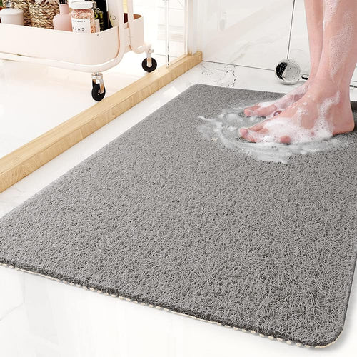 AquaSoft: Non-Slip Bath Mat – Soft Antibacterial Bath Mat for Shower & Bathtub