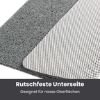 AquaSoft: Non-Slip Bath Mat – Soft Antibacterial Bath Mat for Shower & Bathtub