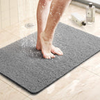 AquaSoft: Non-Slip Bath Mat – Soft Antibacterial Bath Mat for Shower & Bathtub