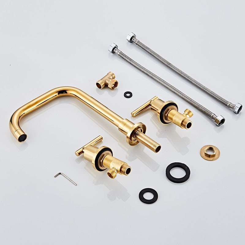 AquaVente: 3-Hole Bathroom Faucet – Classic & Functional