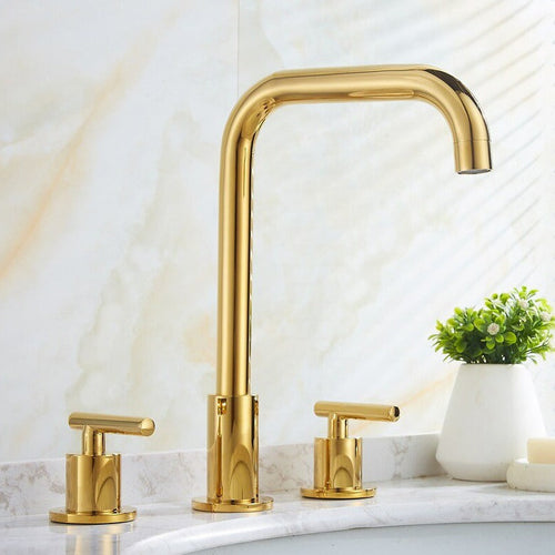 AquaVente: 3-Hole Bathroom Faucet – Classic & Functional
