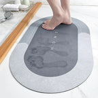 AquaWunder: Super Absorbent Bath Mat Non-Slip – Quick-Drying Bath Rug