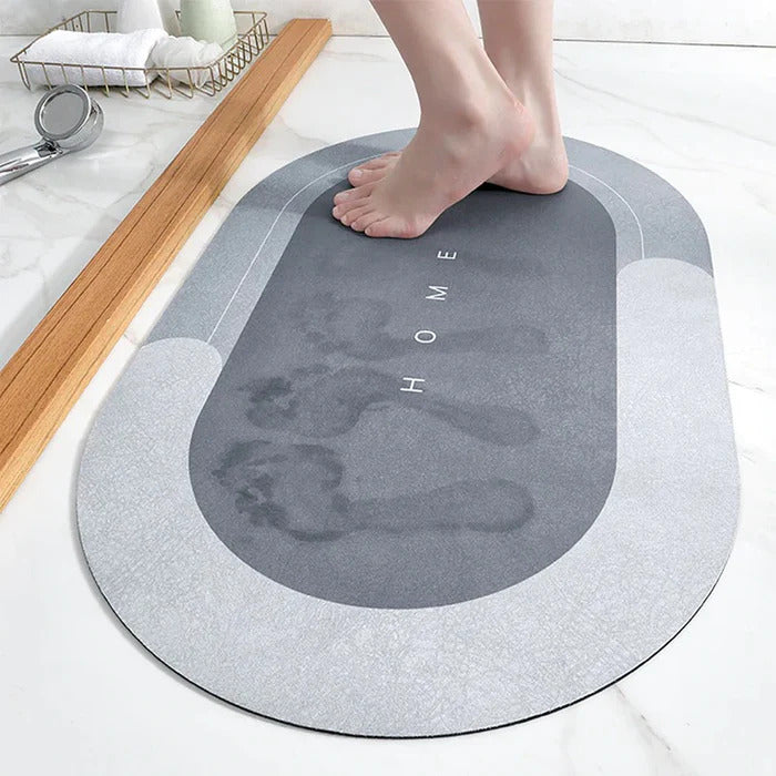 AquaWunder: Super Absorbent Bath Mat Non-Slip – Quick-Drying Bath Rug
