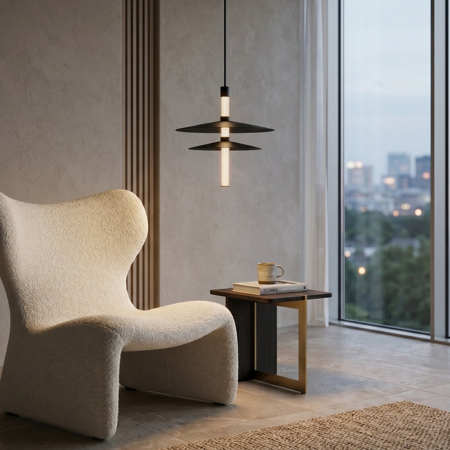 Araelia Fluted Cone LED Pendant Light