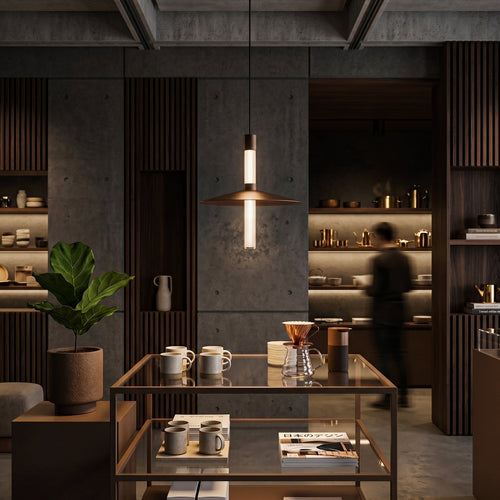 Araelia Fluted Cone LED Pendant Light