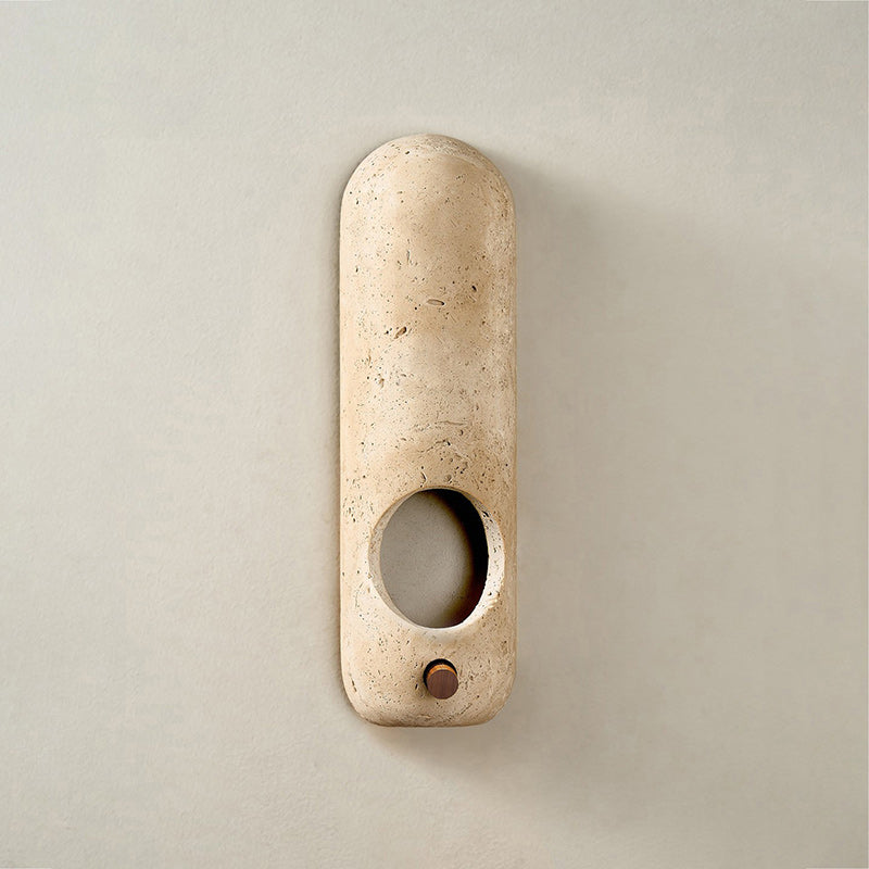 Arauz Wabi-Sabi Travertine Wall Light