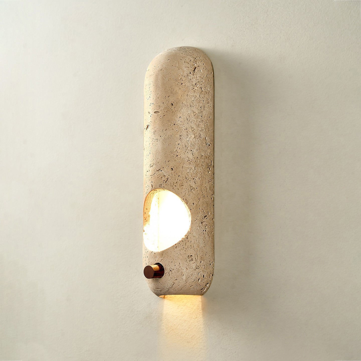 Arauz Wabi-Sabi Travertine Wall Light