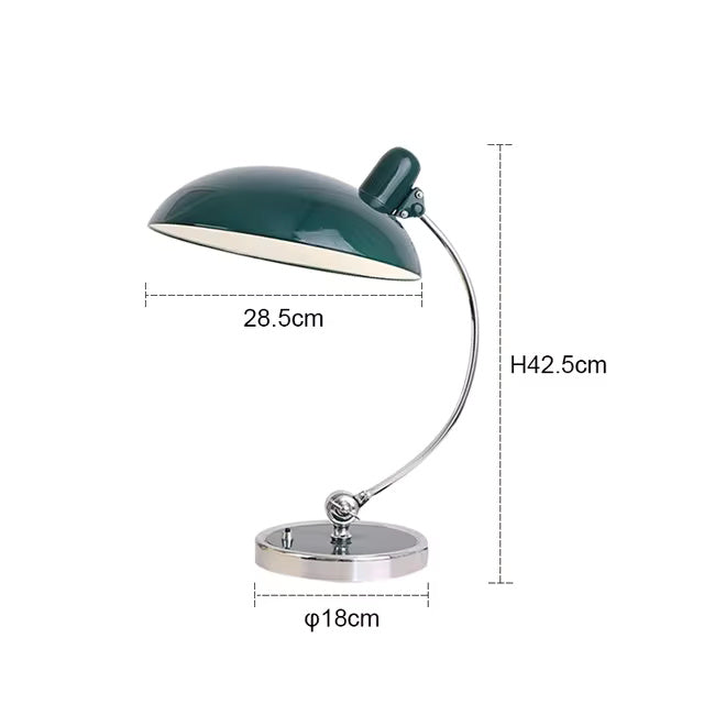 ArcGlanz: Bauhaus Table Lamp in Iron – Scandinavian Design & Ambient Light