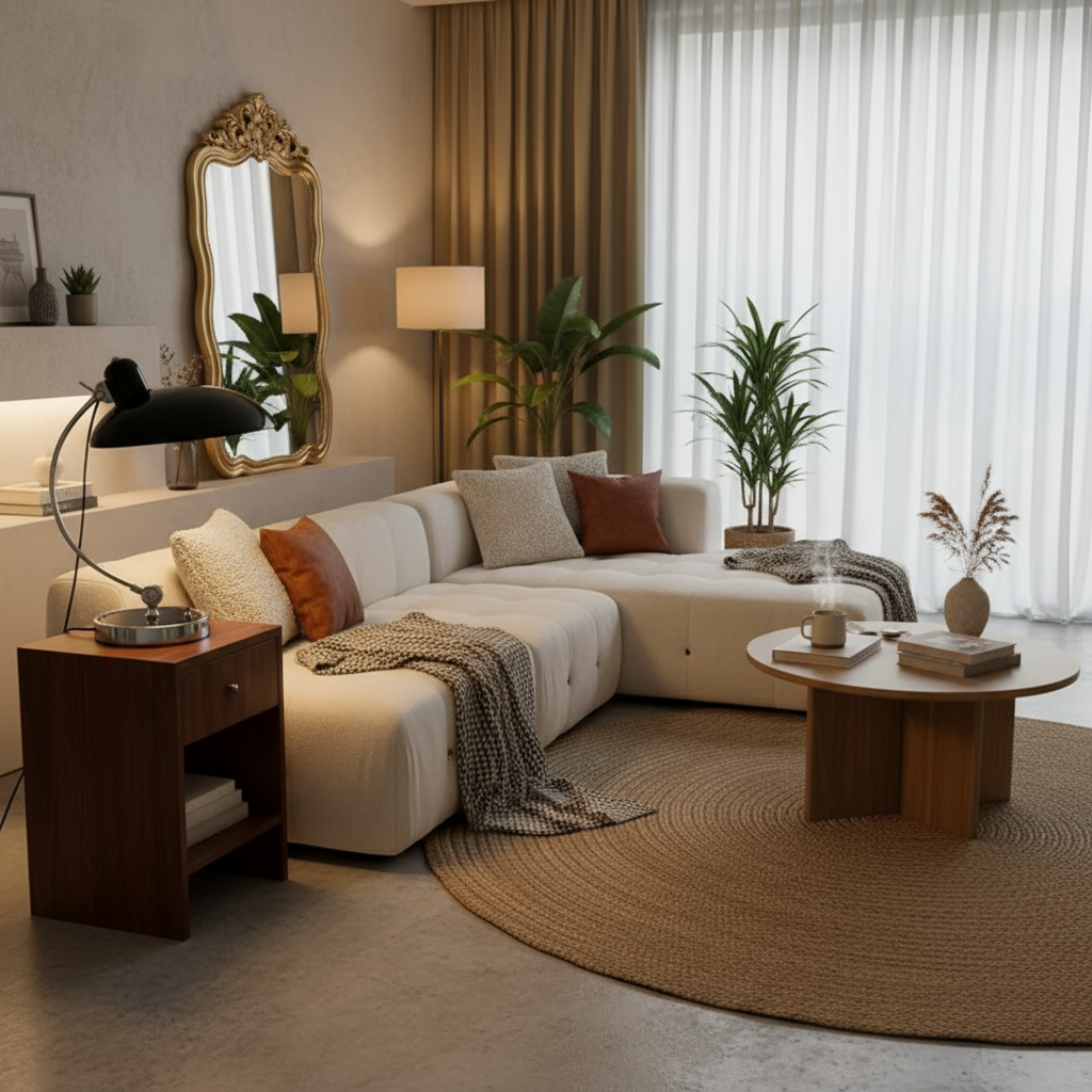ArcGlanz: Bauhaus Table Lamp in Iron – Scandinavian Design & Ambient Light