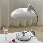ArcGlanz: Bauhaus Table Lamp in Iron – Scandinavian Design & Ambient Light