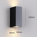 ArcusLicht: Elegant Outdoor Wall Light LED Rectangular Modern Waterproof IP65 – for Balcony & Living Area