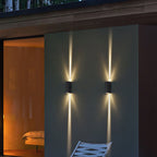 ArcusLicht: Elegant Outdoor Wall Light LED Rectangular Modern Waterproof IP65 – for Balcony & Living Area