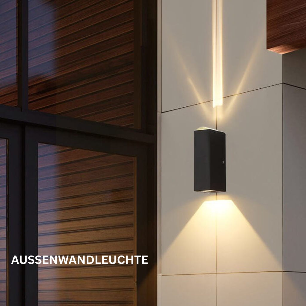 ArcusLicht: Elegant Outdoor Wall Light LED Rectangular Modern Waterproof IP65 – for Balcony & Living Area