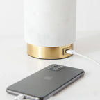 Arden LED table lamp with USB charging port