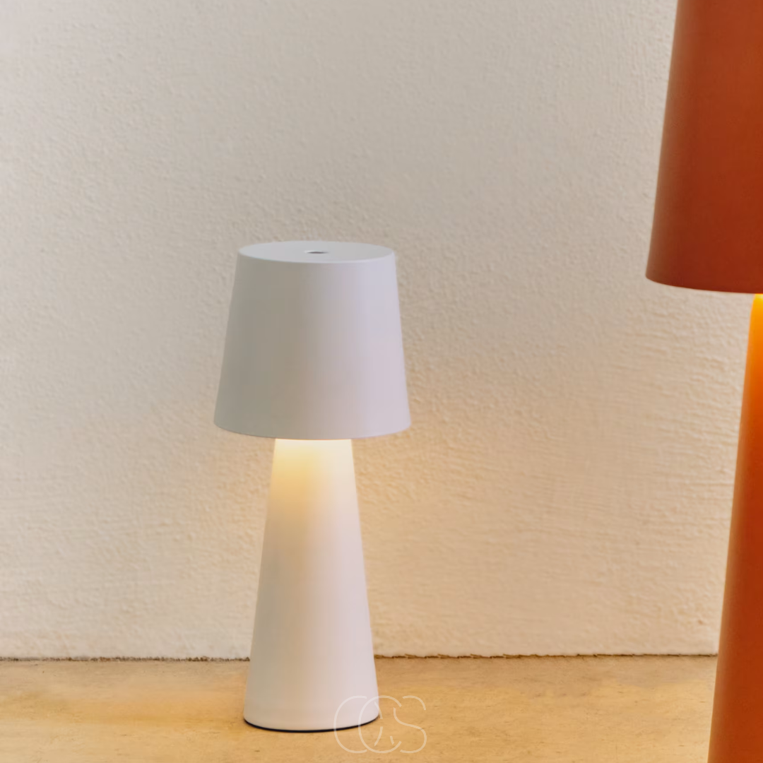 Portable Table Lamp, 100% Metal, Dimmable LED, IP54 Rated