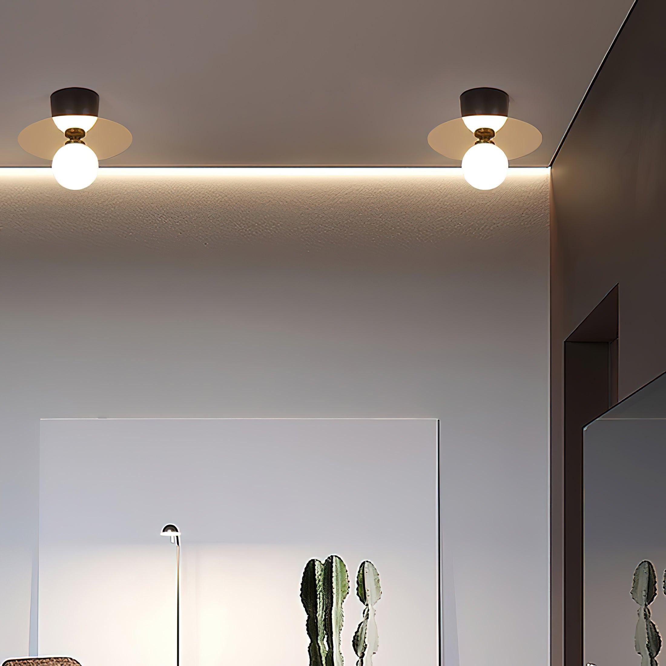 Areti Round Disk Wall & Ceiling Light