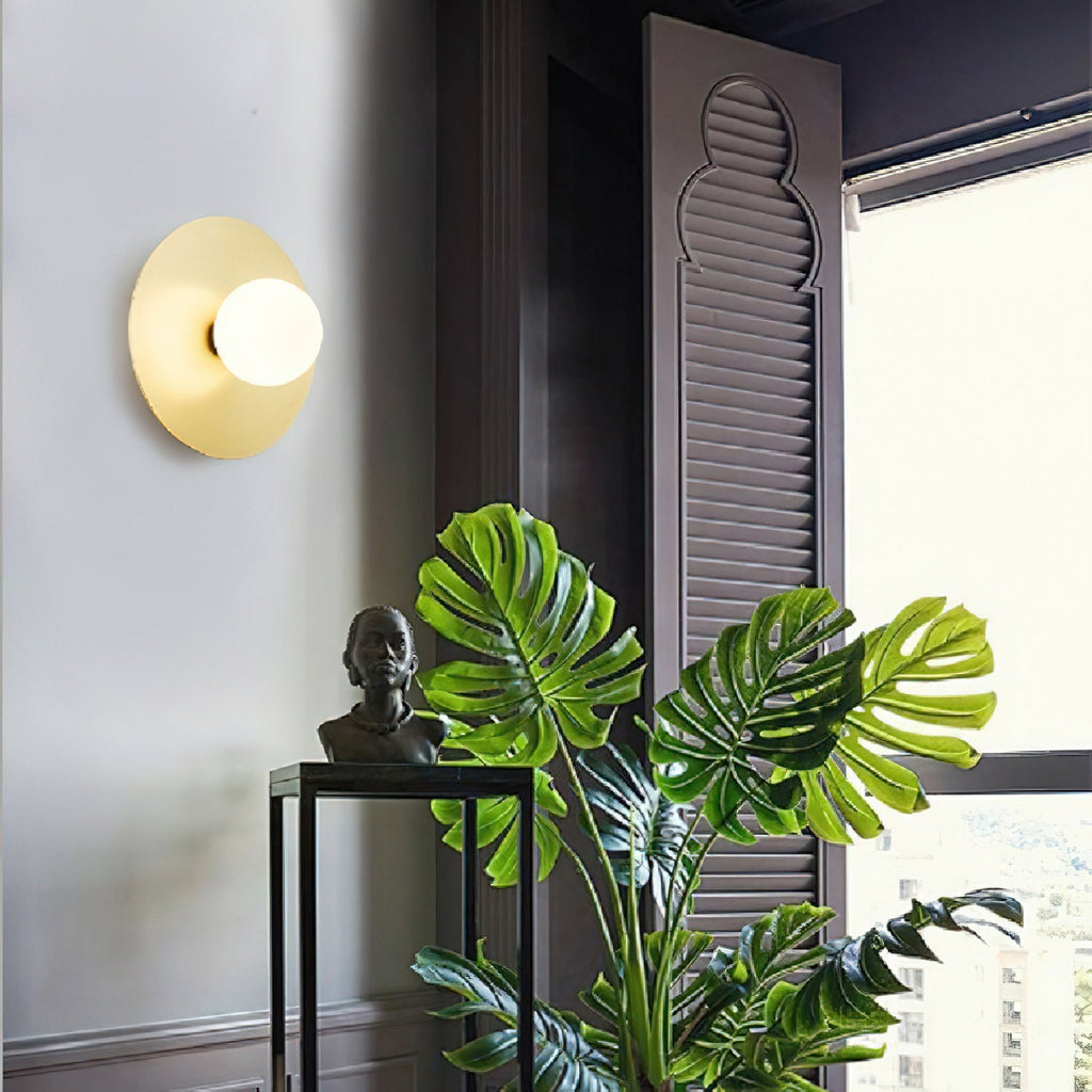 Areti Round Disk Wall & Ceiling Light
