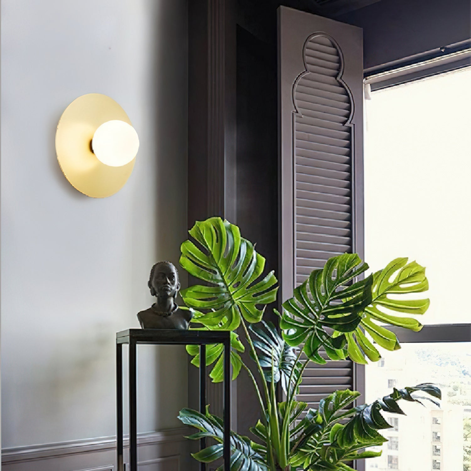 Areti Round Disk Wall & Ceiling Light