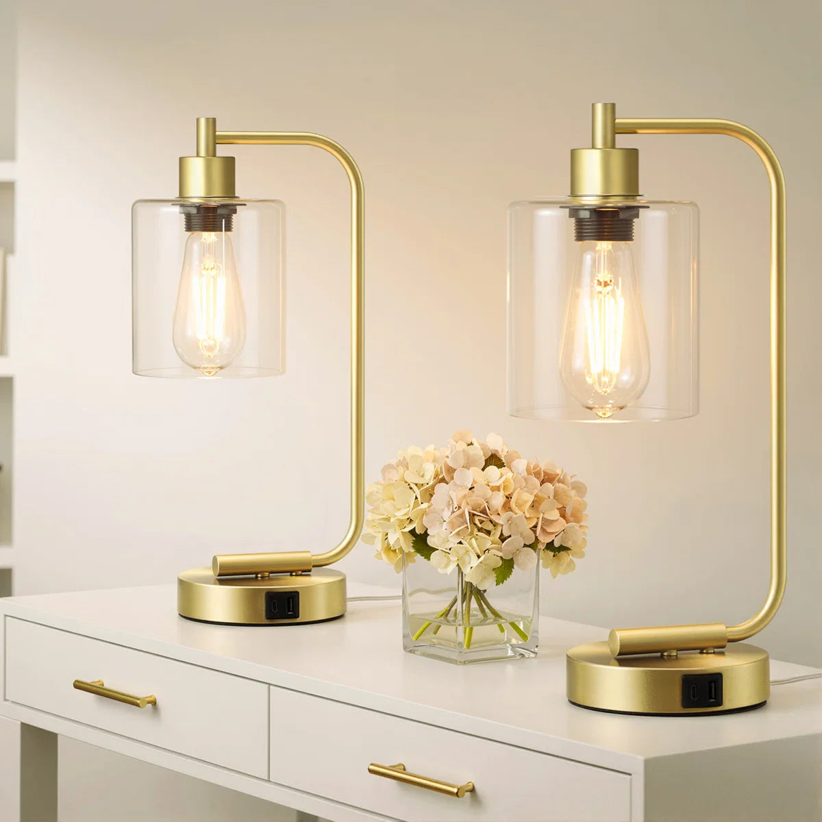 Aria Arch table lamp set (set of 2)