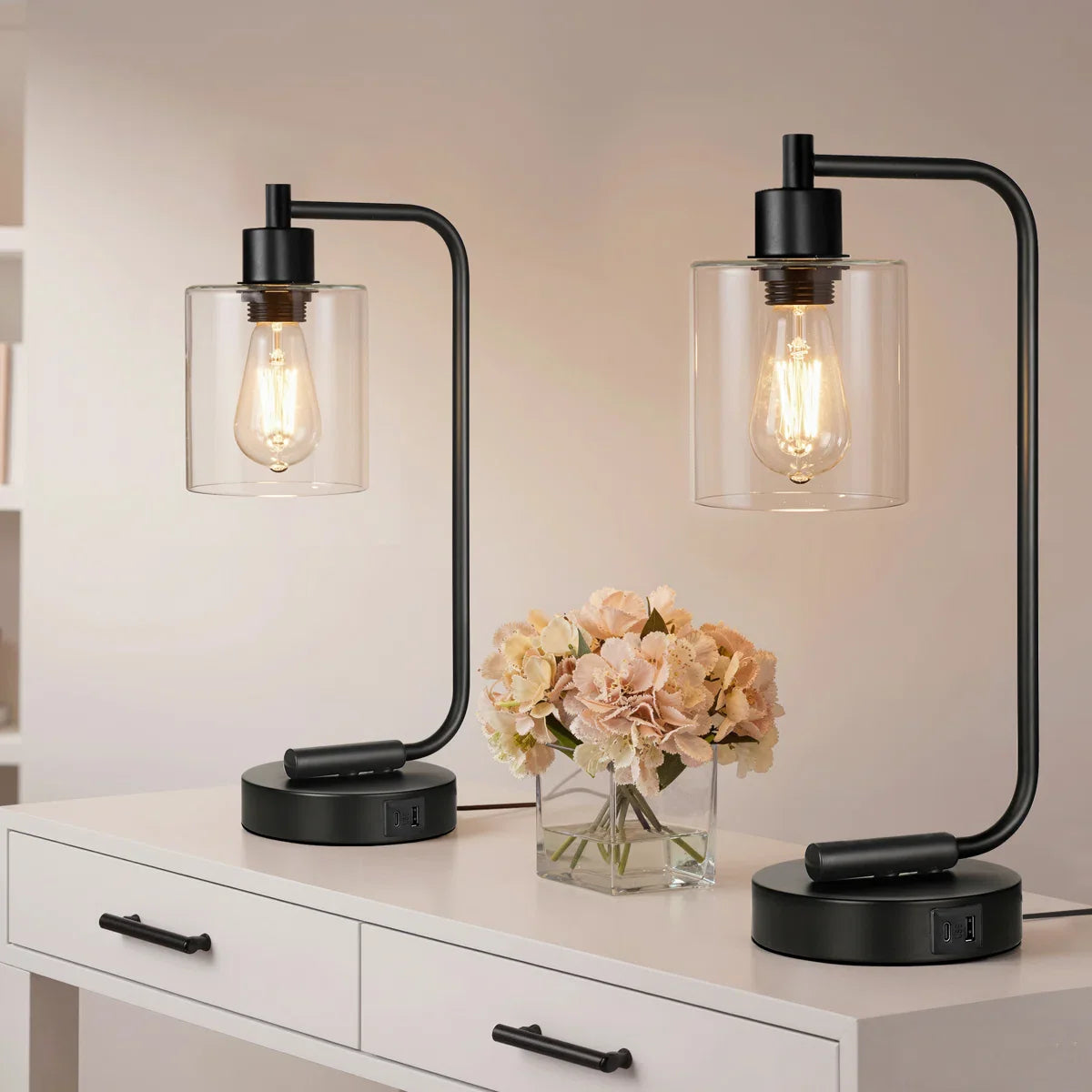 Aria Arch table lamp set (set of 2)