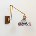 Arlo Butterfly Stained-Glass Swing Arm Sconce