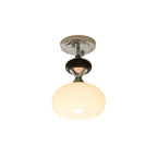 Arlo Opal Glass Semi-Flush Ceiling Light