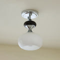 Arlo Opal Glass Semi-Flush Ceiling Light
