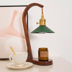 Arlow Leather-Shade Candle Warmer Lamp