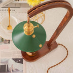 Arlow Leather-Shade Candle Warmer Lamp