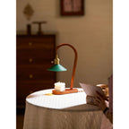 Arlow Leather-Shade Candle Warmer Lamp