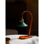 Arlow Leather-Shade Candle Warmer Lamp