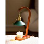Arlow Leather-Shade Candle Warmer Lamp